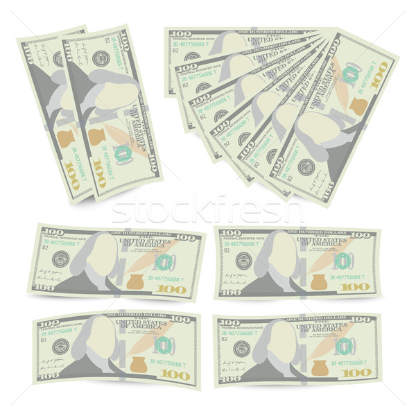 100 Dollars Banknote Stack Vector Stock photo © pikepicture