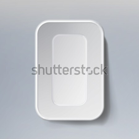Template Blank White Plastic Food Container. Mock Up Template Ready For Your Design. Stock photo © pikepicture