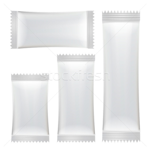 Download Sachet Vector Set White Clean Blank Of Stick Sachet Packaging Package Mock Up Plastic Pouch Snack Vector Illustration C Pikepicture 8450572 Stockfresh PSD Mockup Templates