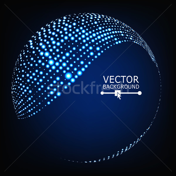 Colorful Sphere Composition Vector. Glowing Abstract Background Stock photo © pikepicture
