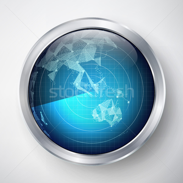 Radar teken vector oceanië militaire display Stockfoto © pikepicture
