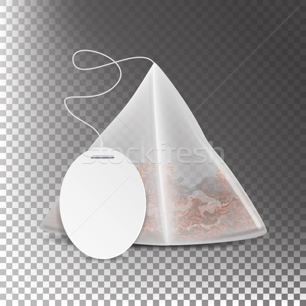 Piramidă ceai sac in sus gol Imagine de stoc © pikepicture