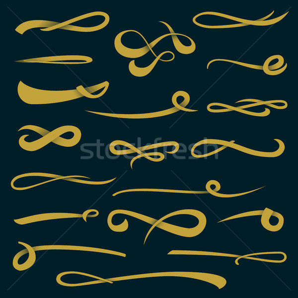 Stock photo: Stroke. Important Information. Vintage Handmade Elements For Housewarming Posters, Greeting Cards. H