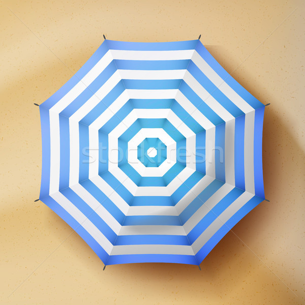 Vară vector umbrela de soare umbrela de soare top Imagine de stoc © pikepicture