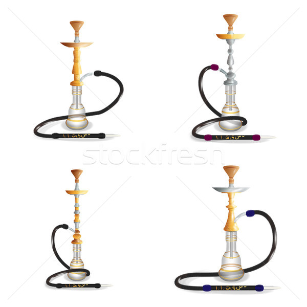 Hookah Vector Set. Hookahs Icons Stock photo © pikepicture