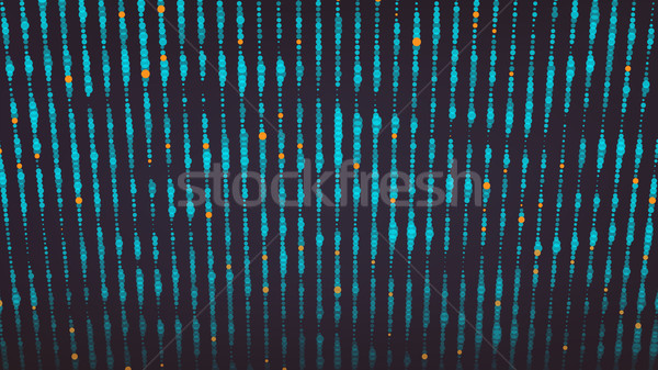 Wavy Abstract Graphic Design. Modern Sense Of Science And Technology Background. Vector Illustration Stock photo © pikepicture