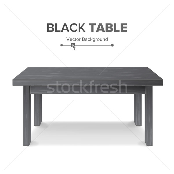 Dark Empty Square Table, Platform. Isolated Stock photo © pikepicture