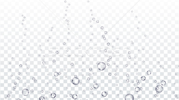 Imagine de stoc: Bule · sub · apă · transparent · vector · apă · aer