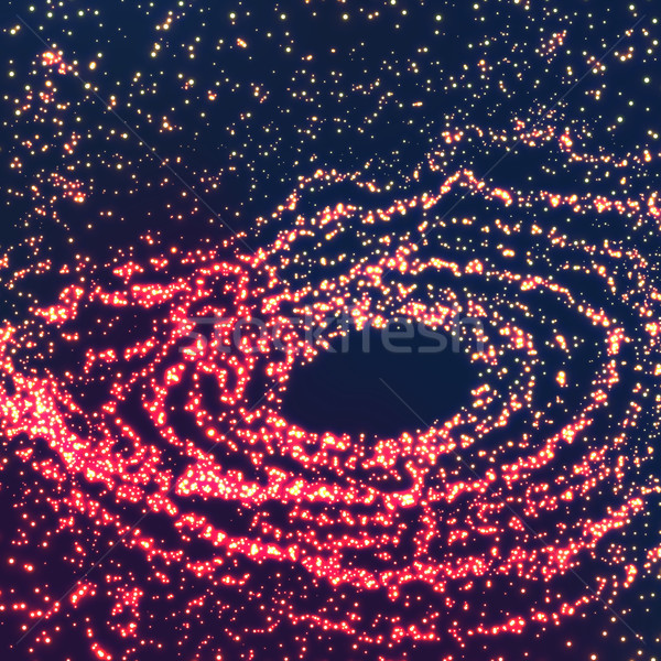 Przestrzeni wir wektora czarna dziura pływające Zdjęcia stock © pikepicture