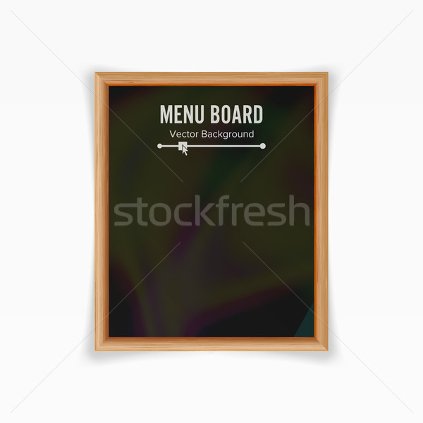 Menu vector lege schoolbord voedsel Stockfoto © pikepicture