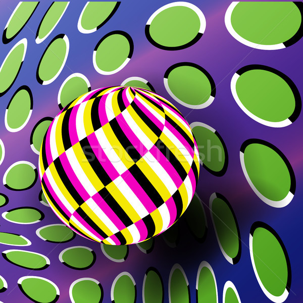 ストックフォト: 錯覚 · ベクトル · オプティカル · 3D · 芸術 · 回転