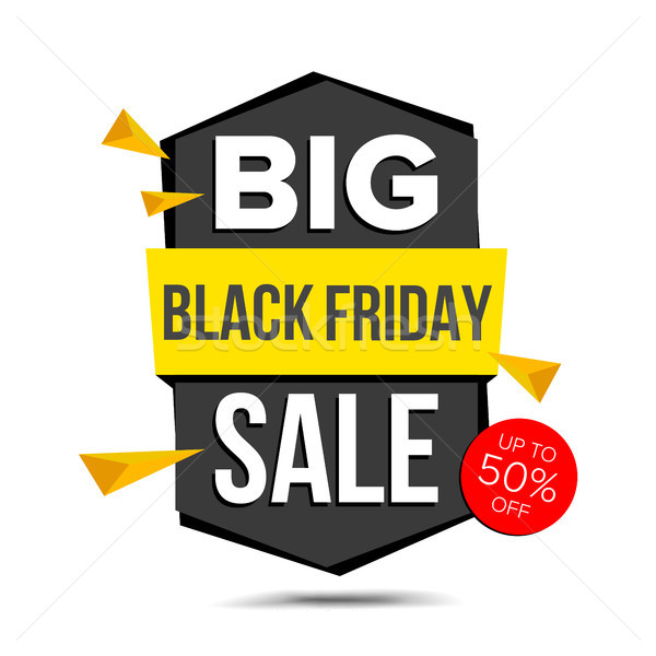 Foto stock: Black · friday · venta · banner · vector · descuento · hasta