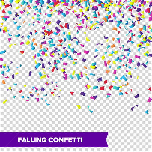 Confetti vallen vector heldere explosie geïsoleerd Stockfoto © pikepicture