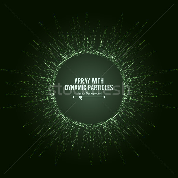 Vektör dinamik parçacıklar hatları grafik Stok fotoğraf © pikepicture