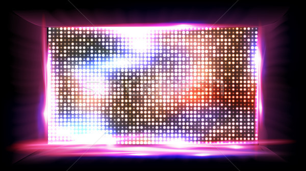 Screen LED Vector. Light Board. Cinema Panel. Illustration Stock photo © pikepicture