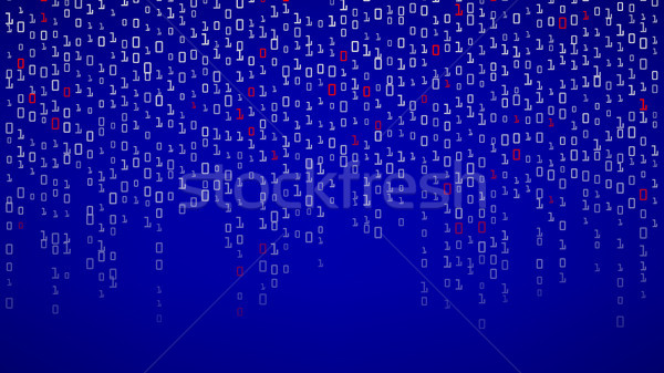 Binary Background. Algorithm Binary, Data Code, Decryption And Encoding, Row Matrix. Vector Illustra Stock photo © pikepicture