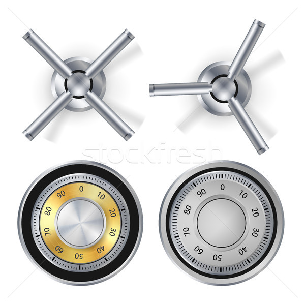 Metal Combination Lock Isolated Vector. Stock photo © pikepicture