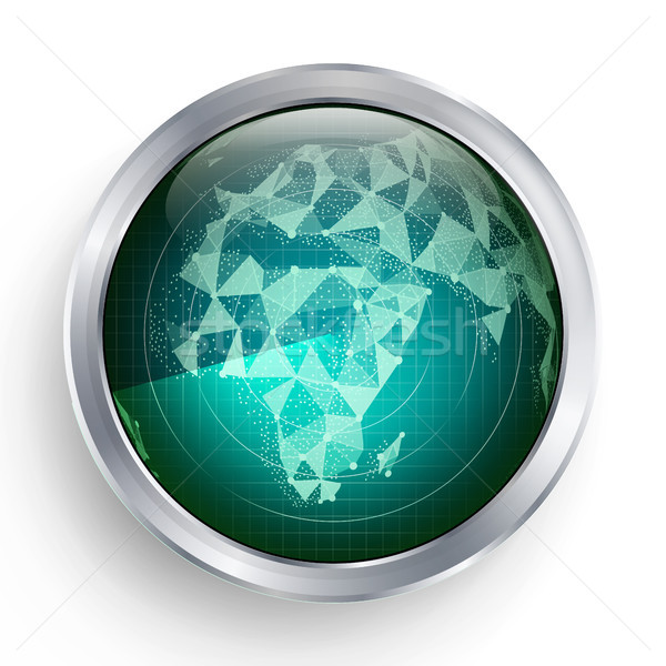 Radar Vector. Africa. Military Abstract Screen Radar. HUD User Interface. Stock photo © pikepicture