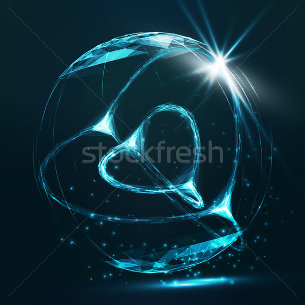 Futuristic Technology Style. Flying Point Debrises. Elegant Background For Business Presentation. Ar Stock photo © pikepicture