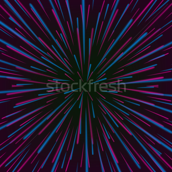Space Vortex Vector. Abstract Background With Star Warp, Stars Burst Or Hyperspace. Stock photo © pikepicture