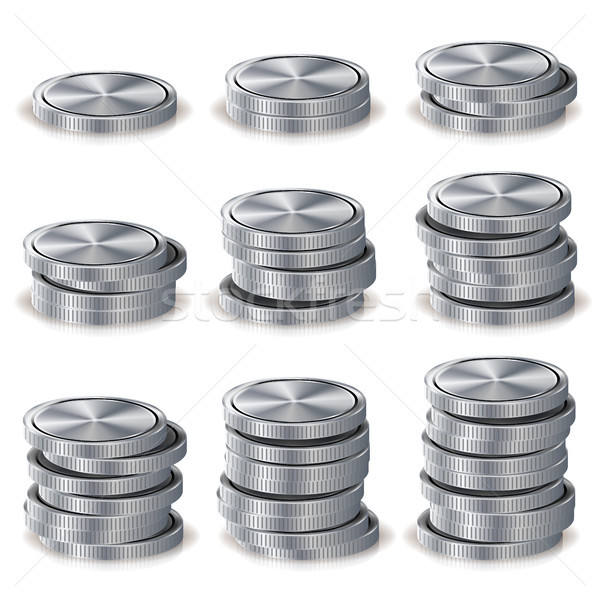 銀 コイン ベクトル 金融 アイコン にログイン ストックフォト © pikepicture