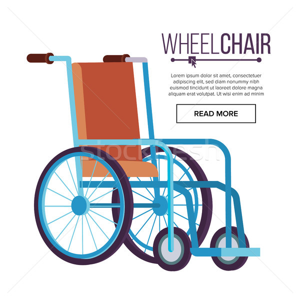 Rollstuhl Vektor Transport Stuhl deaktiviert Stock foto © pikepicture