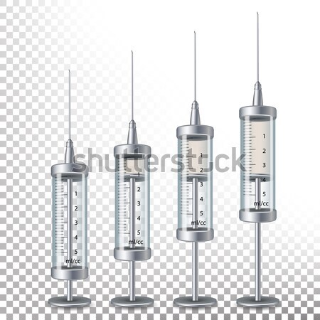 ベクトル プラスチック 医療 シリンジ 孤立した 注入 ストックフォト © pikepicture