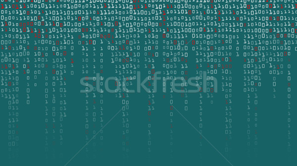 Binary Code Background Vector. High-Tech Matrix Background With Digits Stock photo © pikepicture