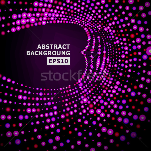 Vector Splash Of Glowing Particles. Futuristic Cyber Backdrop.  Illustration. Stock photo © pikepicture