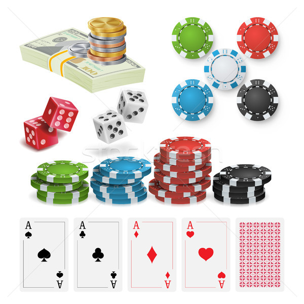 [[stock_photo]]: Casino · design · vecteur · cartes · à · jouer