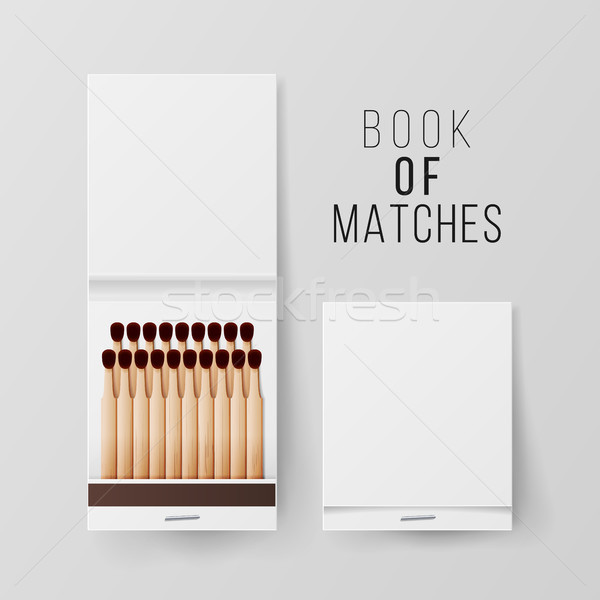Stock photo: Book Of Matches Vector. Top View