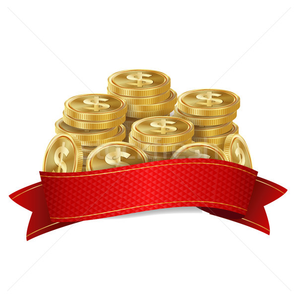 Jackpot Background Vector. Golden Casino Treasure. Big Win Banner For Online Casino Jackpot Prize De Stock photo © pikepicture