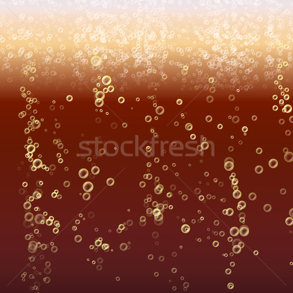 Cola bule vector întuneric sodă picaturi Imagine de stoc © pikepicture