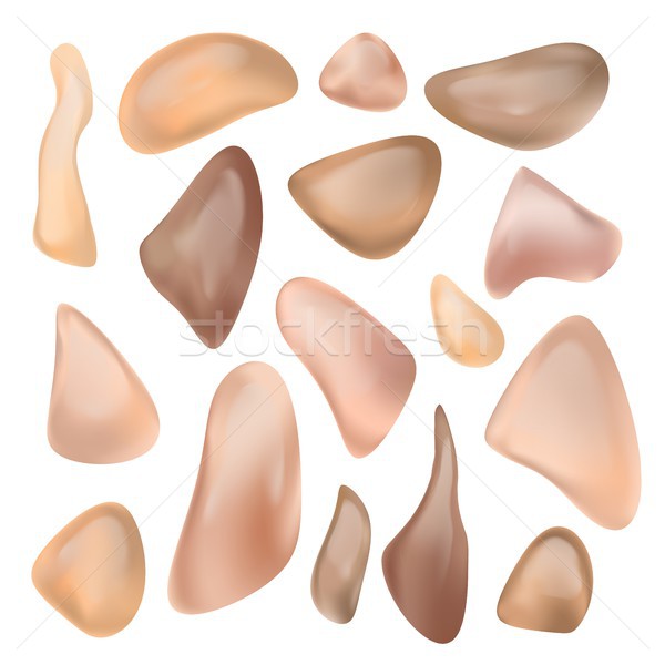 Liquid Foundation Vector. Skin Makeup. Hygiene Lotion. Smear Strokes. Realistic Isolated Illustratio Stock photo © pikepicture