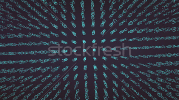 Wavy Abstract Graphic Design. Modern Sense Of Science And Technology Background. Vector Illustration Stock photo © pikepicture