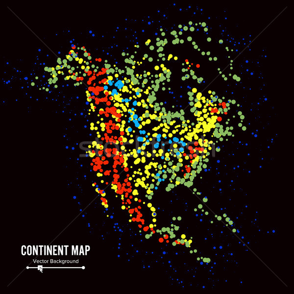北 美國 大陸 地圖 抽象 向量 商業照片 © pikepicture