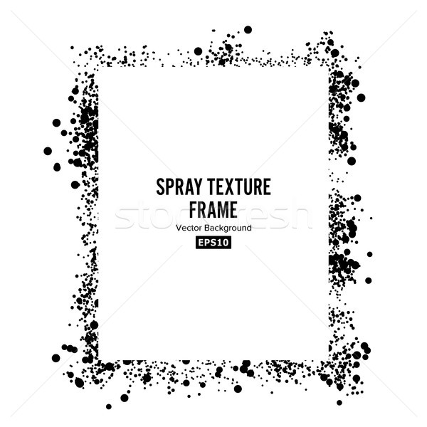 Stockfoto: Spray · textuur · frame · vector · geïsoleerd · witte