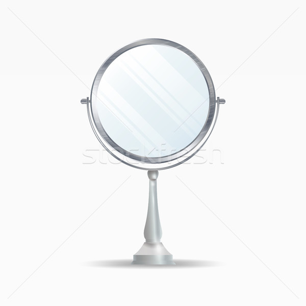 Realistic Mirrors Set Vector. Mirror Frames Or Mirror Decor Interior Illustration Stock photo © pikepicture