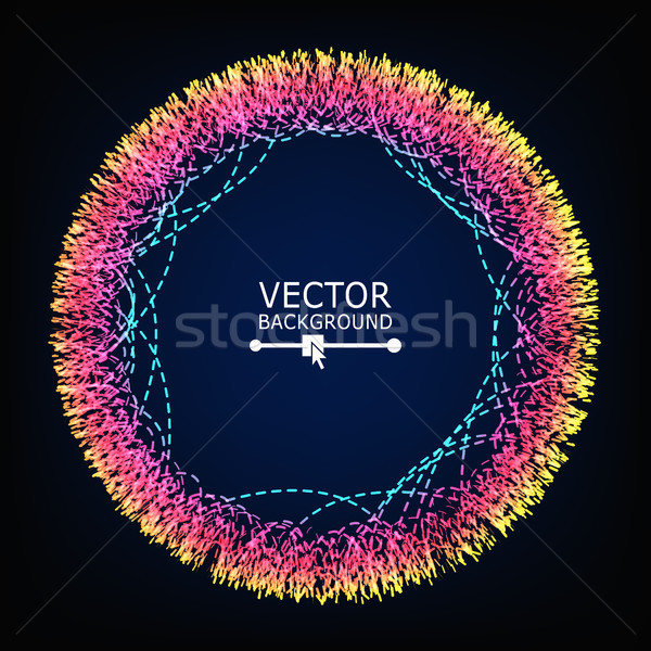 Stock photo: Colorful Lines. Abstract Geometric Flash Vector Background