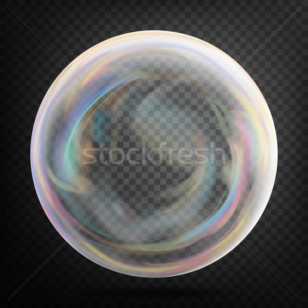 Transparent bulle de savon vecteur réaliste air bulle [[stock_photo]] © pikepicture