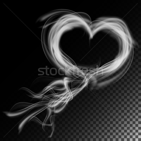Valósághű cigaretta füst hullámok vektor gőz Stock fotó © pikepicture