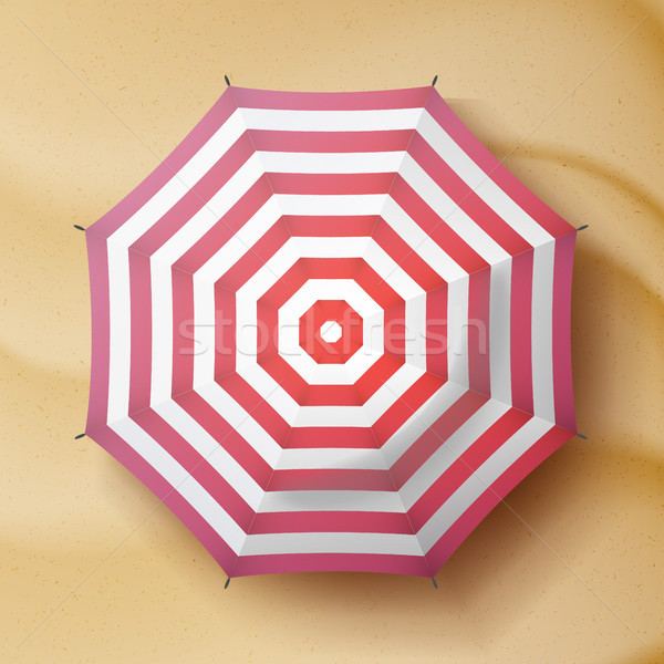 Classic Round Rain Umbrella Vector. Travel Illustration. Stock photo © pikepicture
