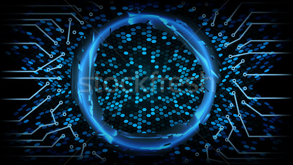 Future Technology Cyber Concept Background. Abstract Hi Speed Digital Design. Security Network Backd Stock photo © pikepicture