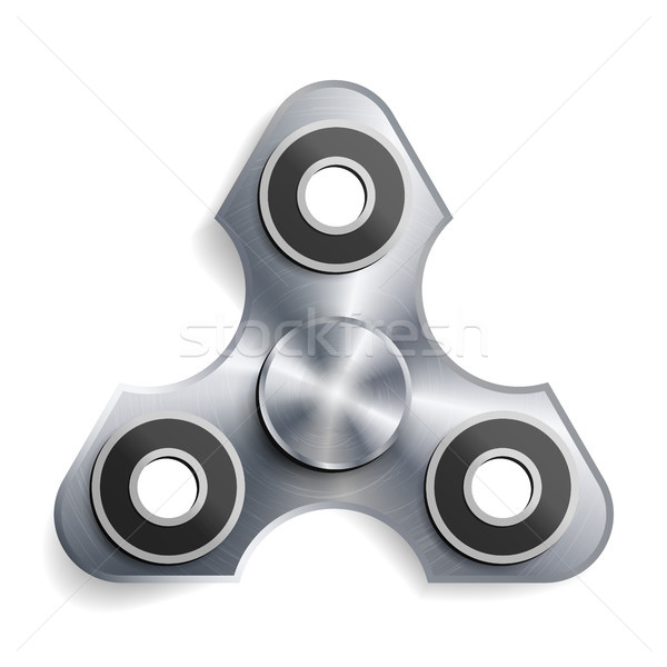 Hand Spinner Toy. Fidget Toy For Increased Focus, Stress Relief. Vector Illustration Stock photo © pikepicture