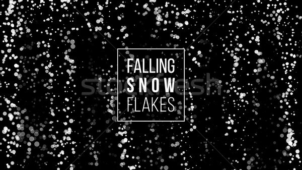 [[stock_photo]]: Relevant · neige · hiver · Noël · blanche · flocon · de · neige