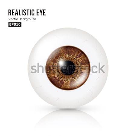 Stock photo: Conjunctivitis. Red Eye. Healthy Eye