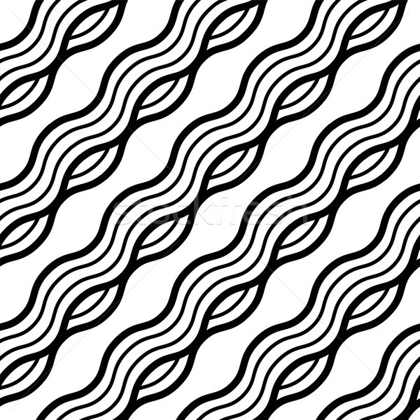 Wavy Lines Seamless Background. Modern Geometric Background. Vector Seamless Texture. Repeating Patt Stock photo © pikepicture