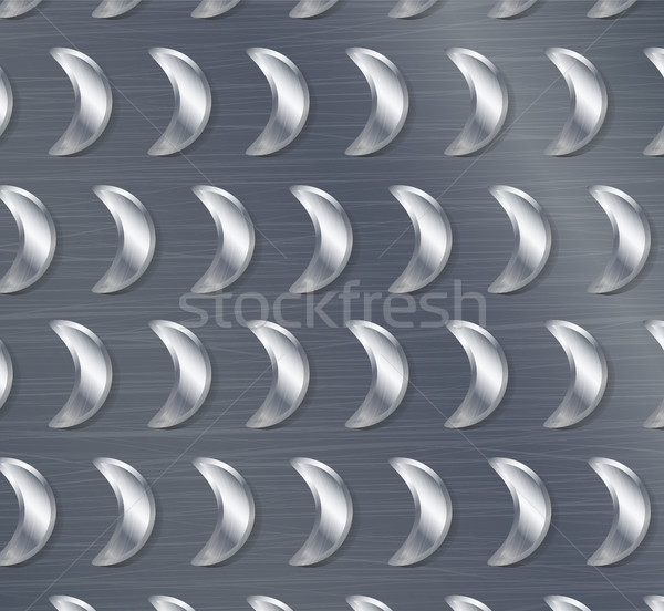 Végtelenített gyémánt fém tányér króm ezüst Stock fotó © pikepicture