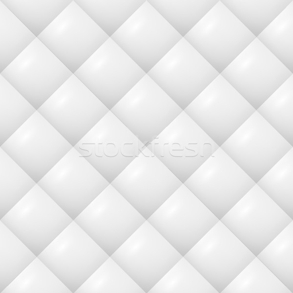 Quilted Pattern Vector. White Soft Neutral Background Seamless Stock photo © pikepicture