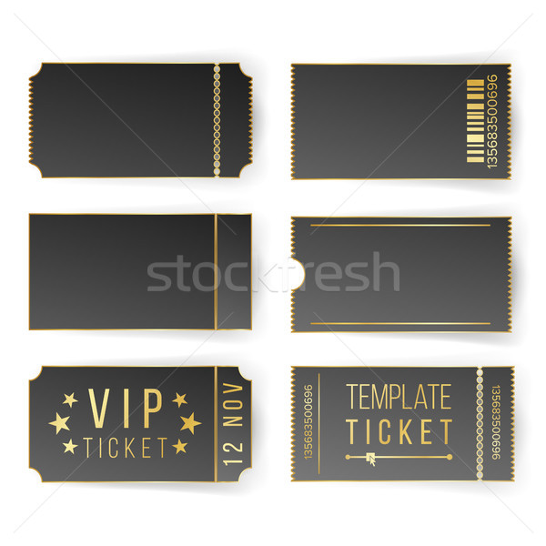 [[stock_photo]]: Vip · billet · modèle · vecteur · vide · noir